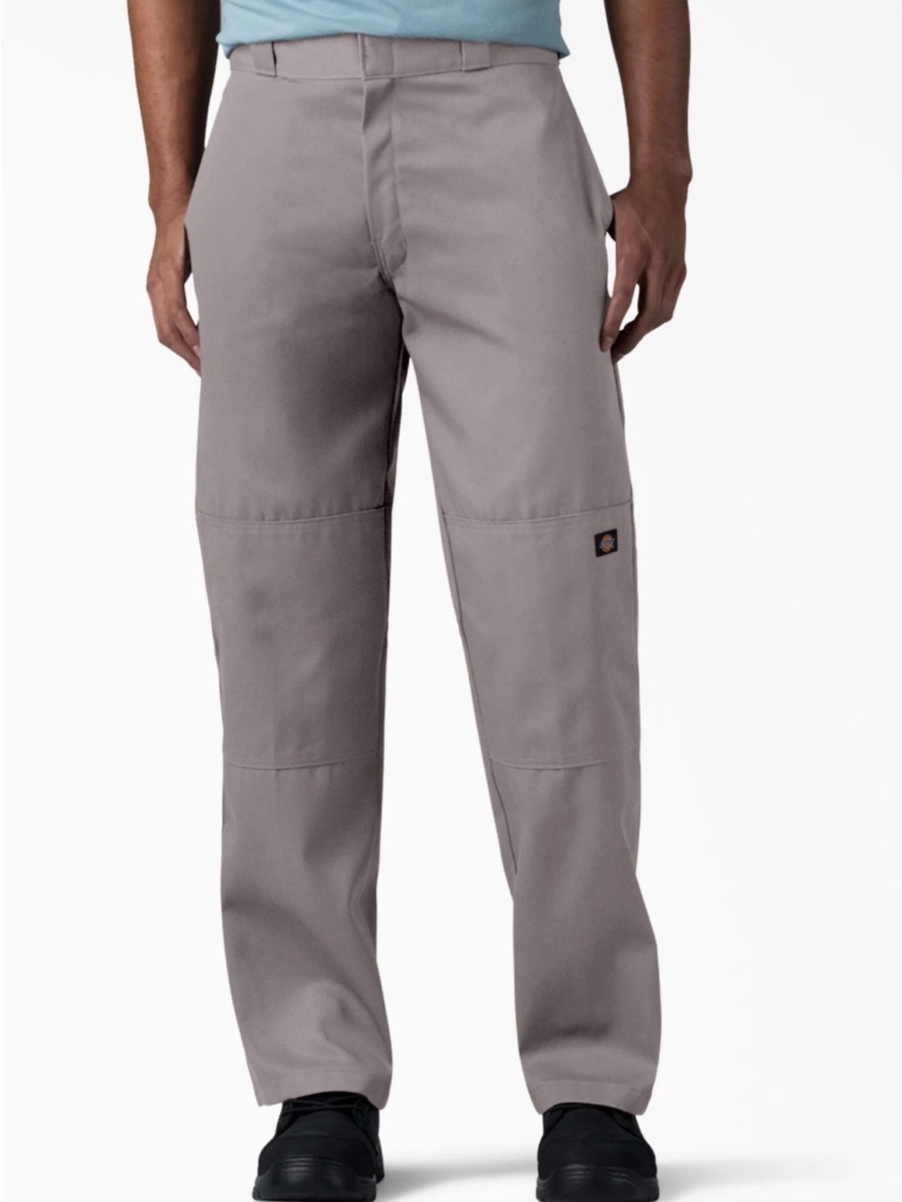 Dickies Men’s Straight Work double knee Chinos in Light Gray 36 x 32